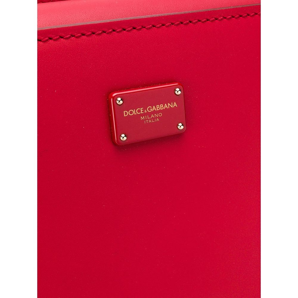 Dolce & Gabbana Miss Sicily Tote Bag In Red