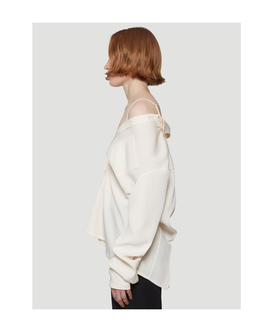 Maison Margiela Classic Plain Shirt In White