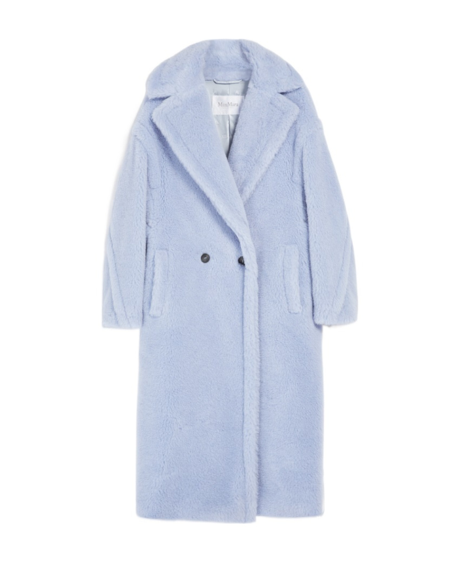 Max Mara Teddy Bear Icon Coat In Blue
