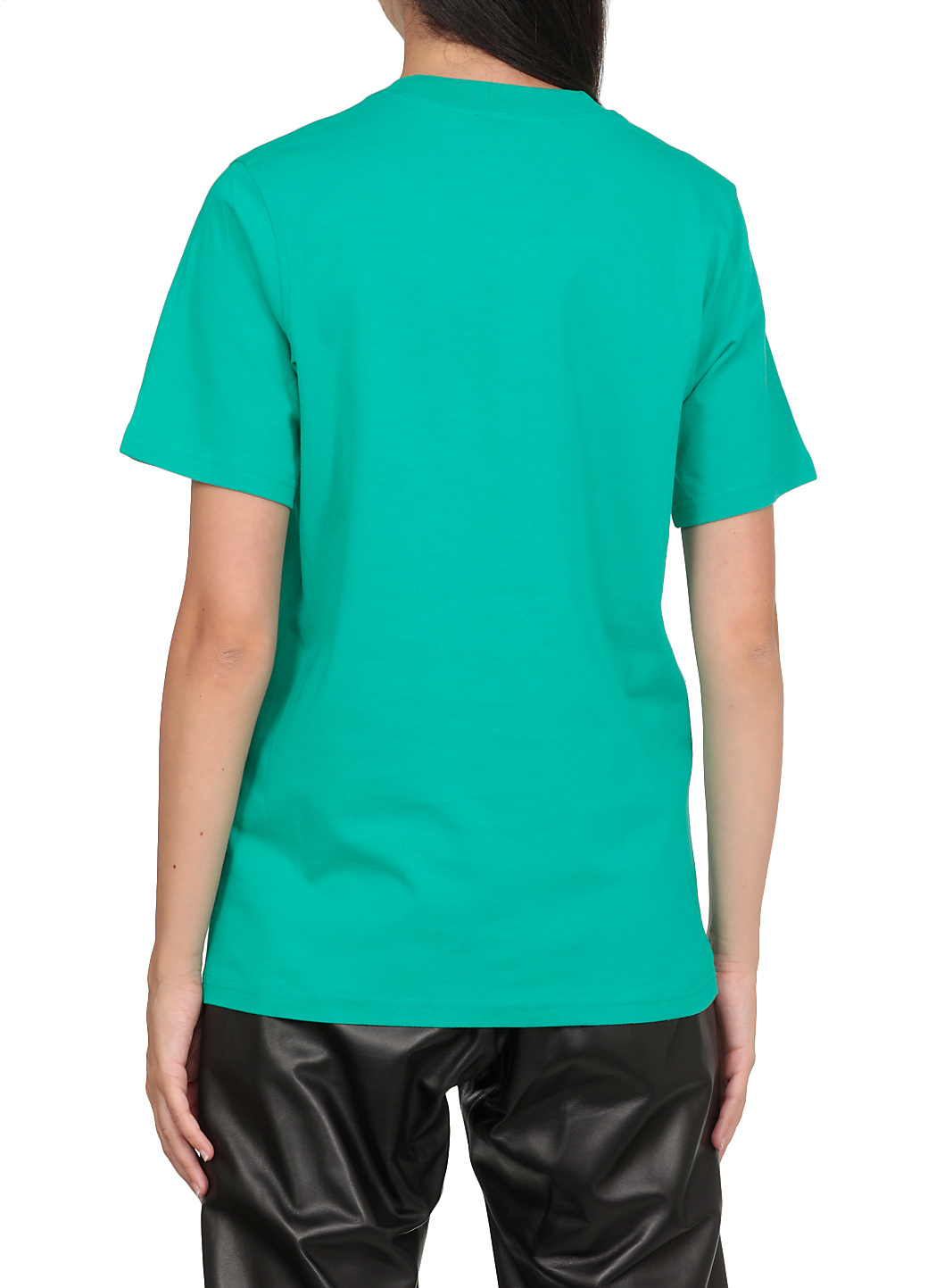 Shop Mcq By Alexander Mcqueen T-shirt With Round Neck And Short Sleeves In Green