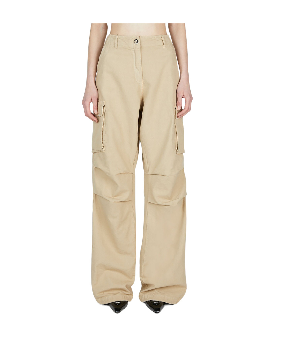 Coperni Wide-legged Overalls And Casual Pants In Nude