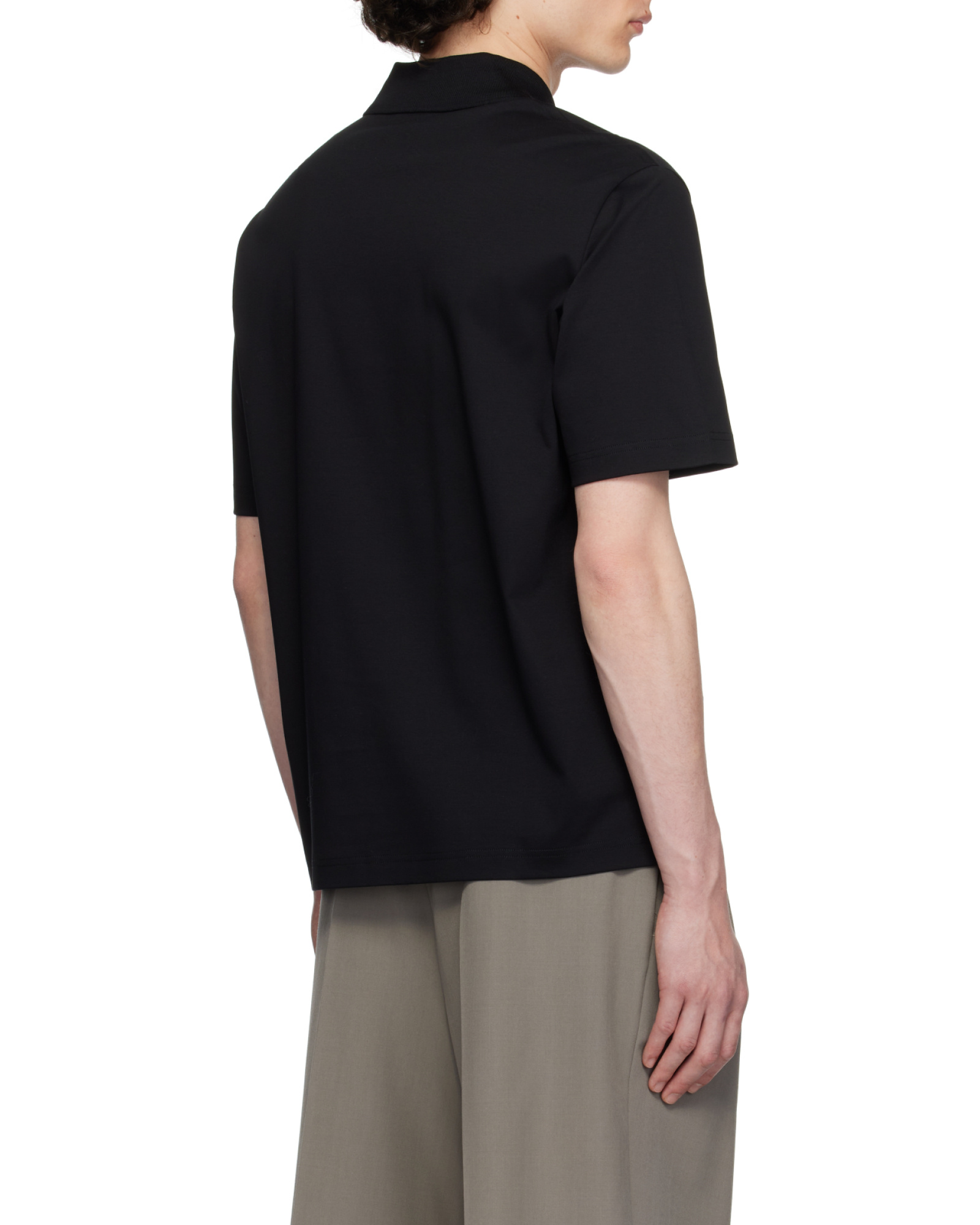 Mackage Short-sleeved Polo Shirt In Black