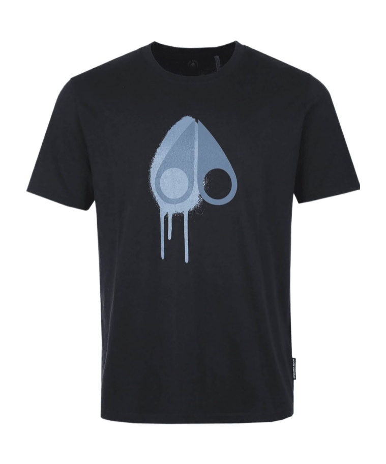 Moose Knuckles Short Sleeve T-shirt In Black