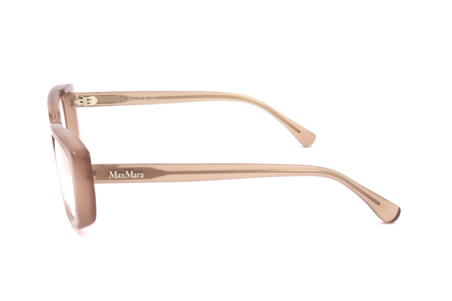 Max Mara Rectangle Frame Glasses In Nude