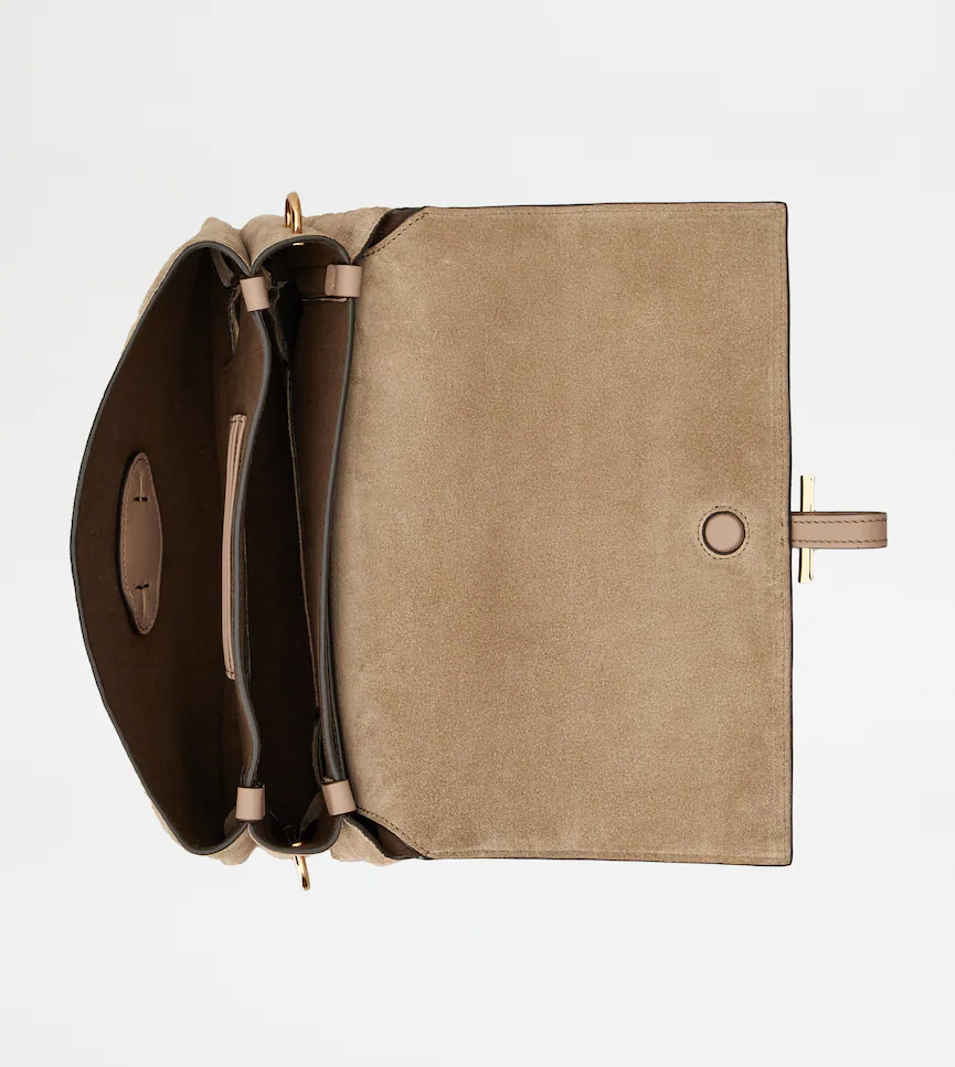 Tod's T Timeless Mini Shoulder Bag In Brown