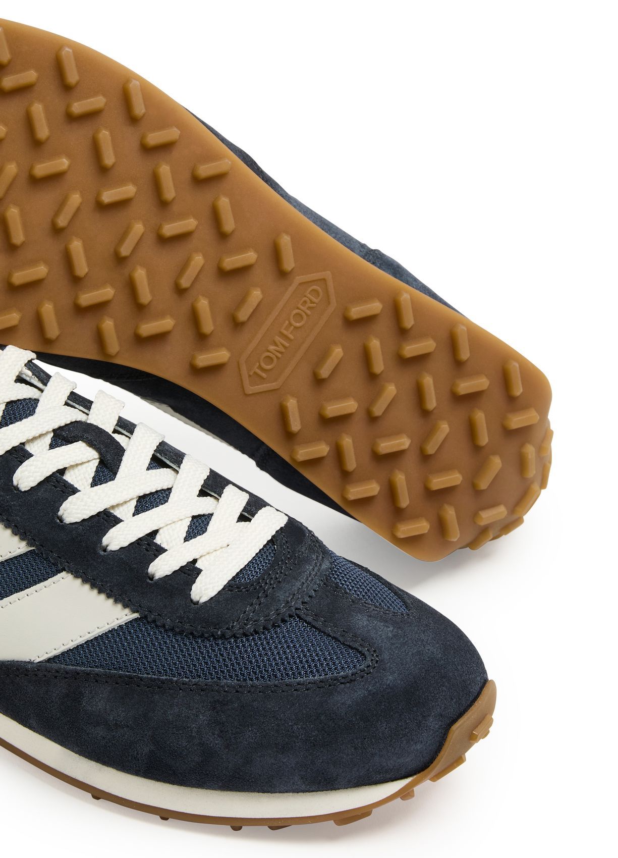 Shop Tom Ford Lace-up Sneakers In Black