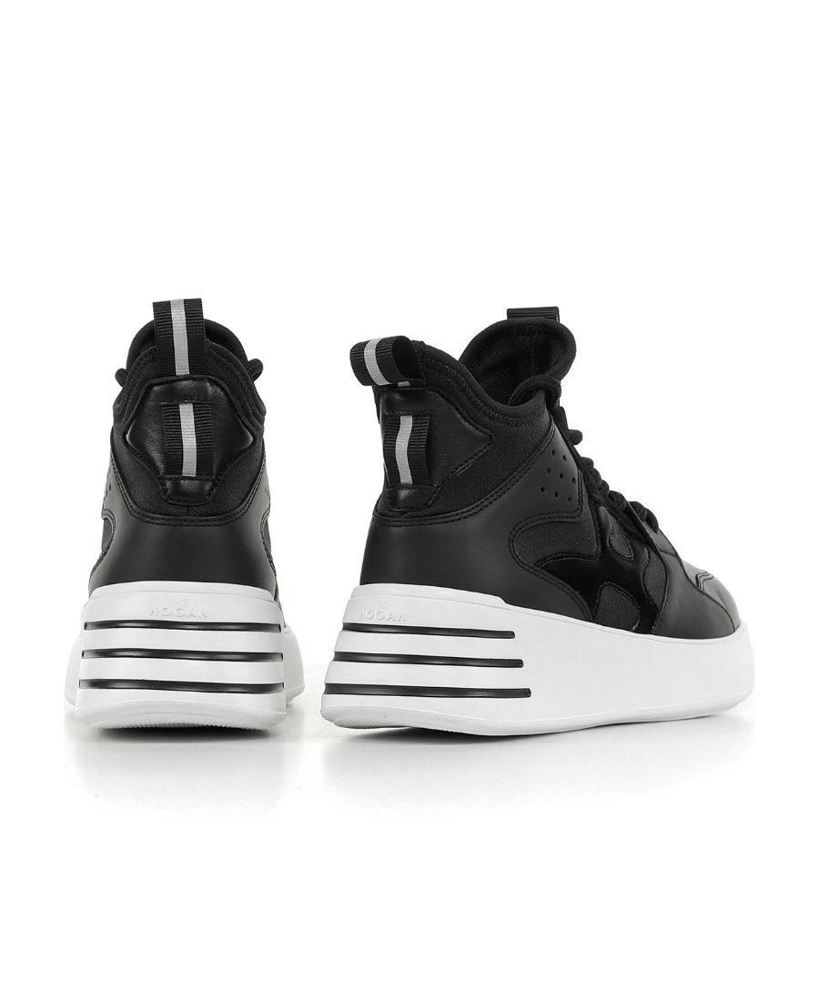 Hogan Rebel Hi-top Sneakers In Black