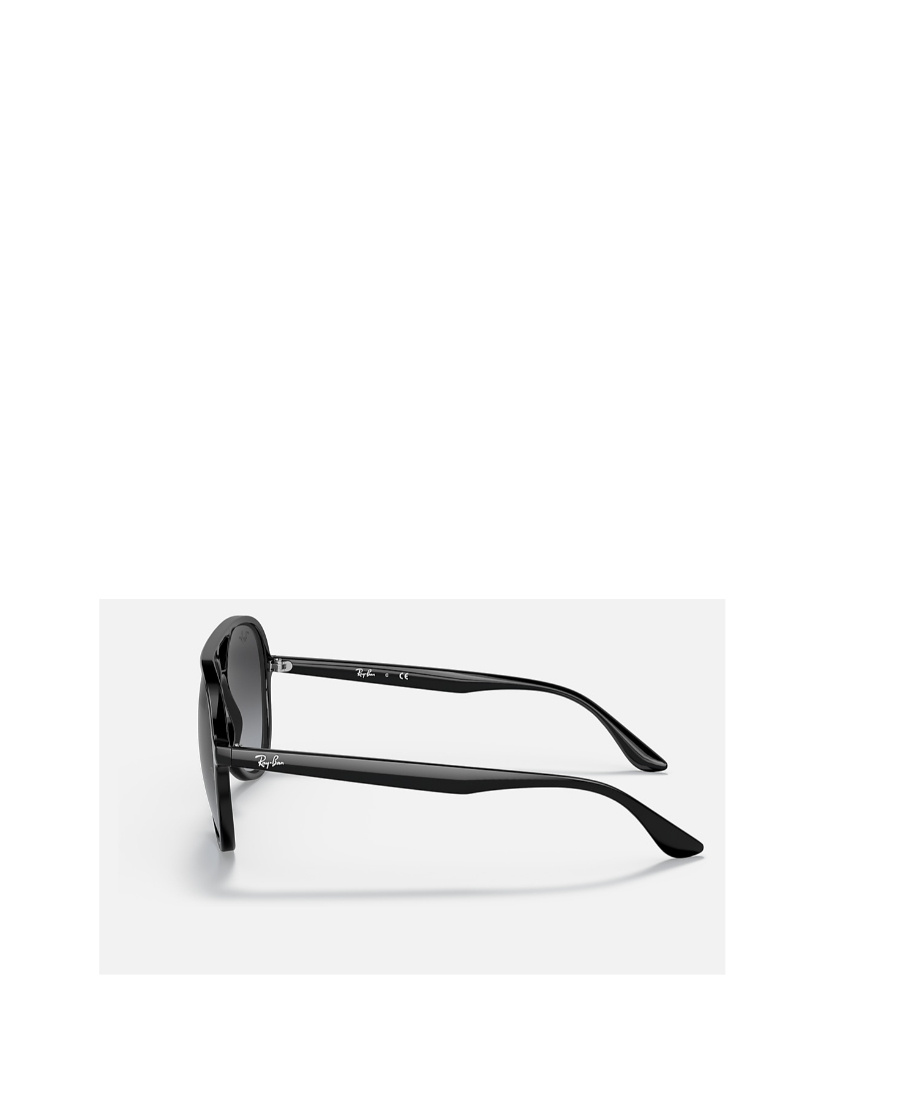 Ray Ban Ray-ban 57mm Gradient Aviator Sunglasses In Black
