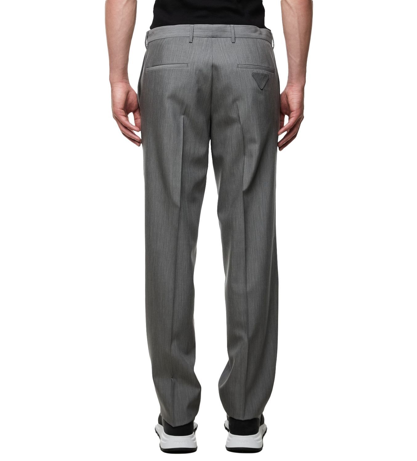 Prada Massgeschneiderte Hose Aus Wolle Und Mohair In Gray