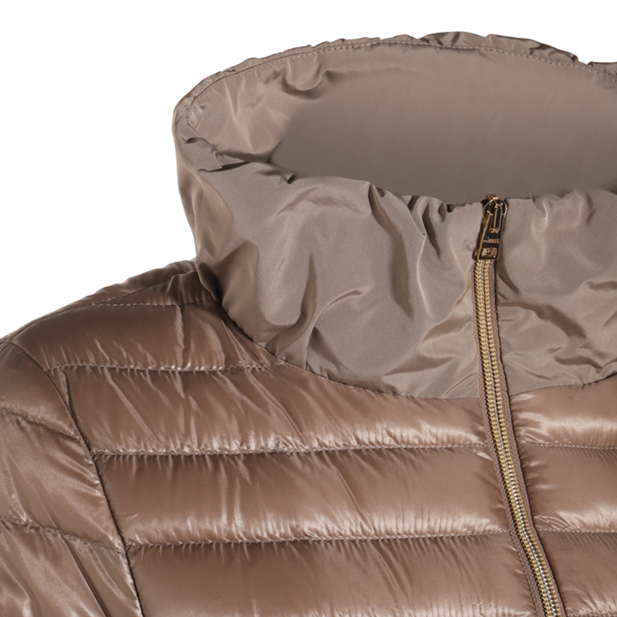 Herno Padded Jackets With Hood And Elastic Cuffs In Nude