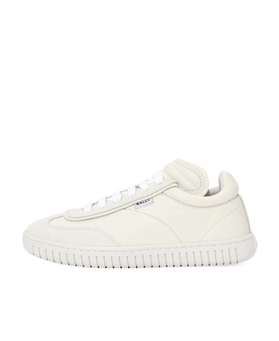 Bally Lace Up Sneakers In White