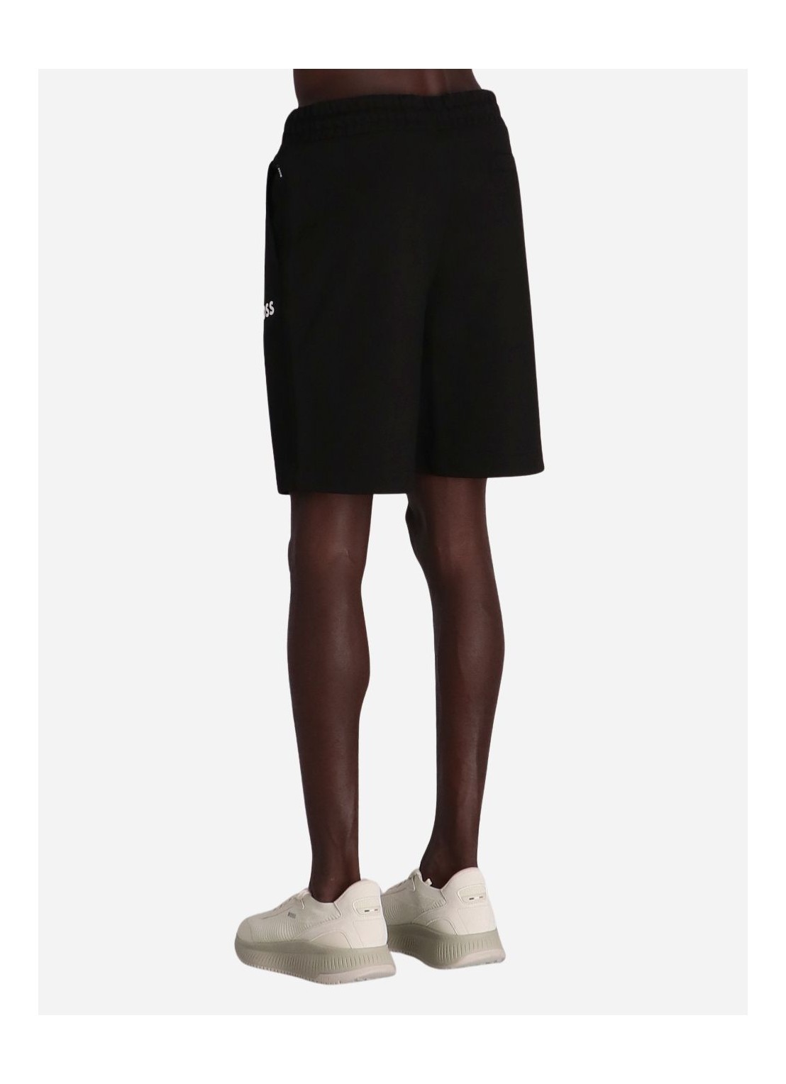 Shop Hugo Boss Logo-print Track Shorts In Black