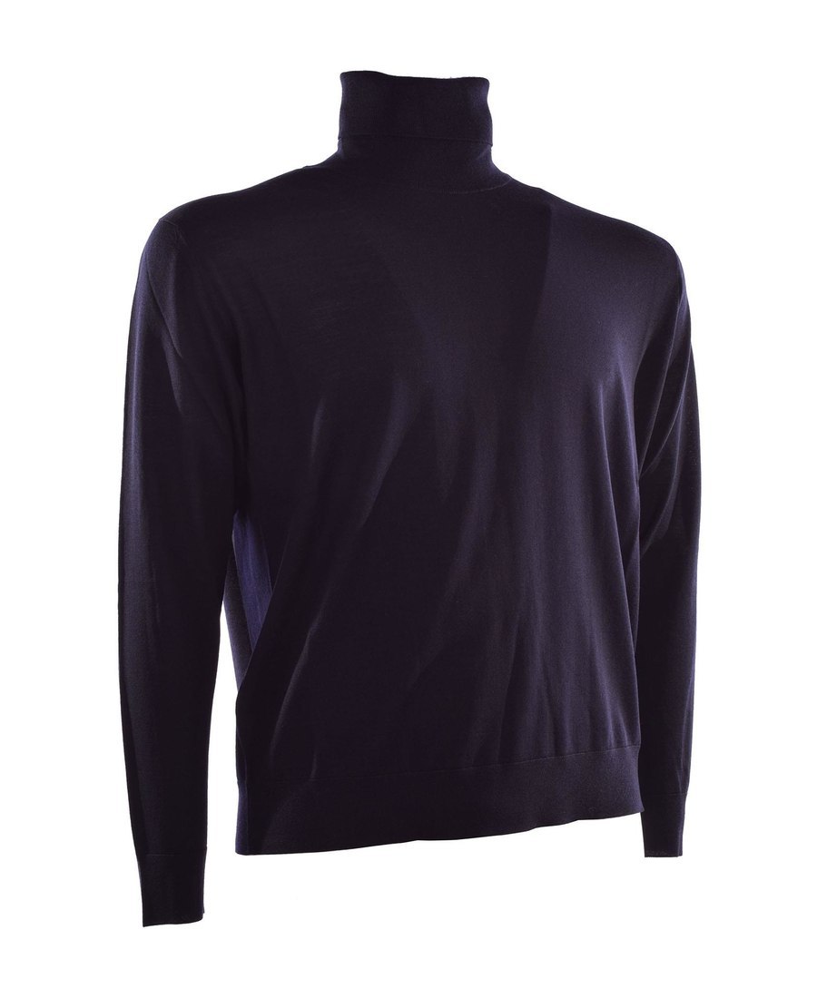 Prada Wool Turtleneck Sweater In Blue
