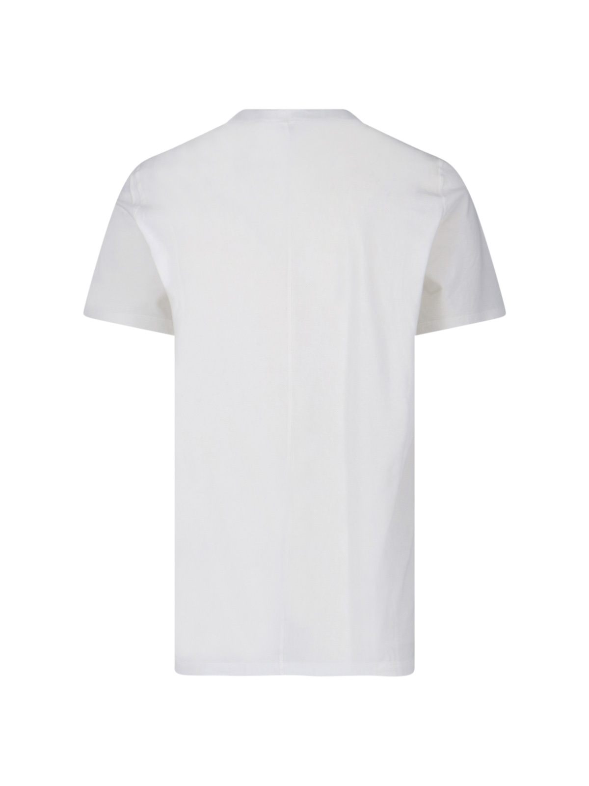Rick Owens Crew Neck Plain Design Short Sleeves In White