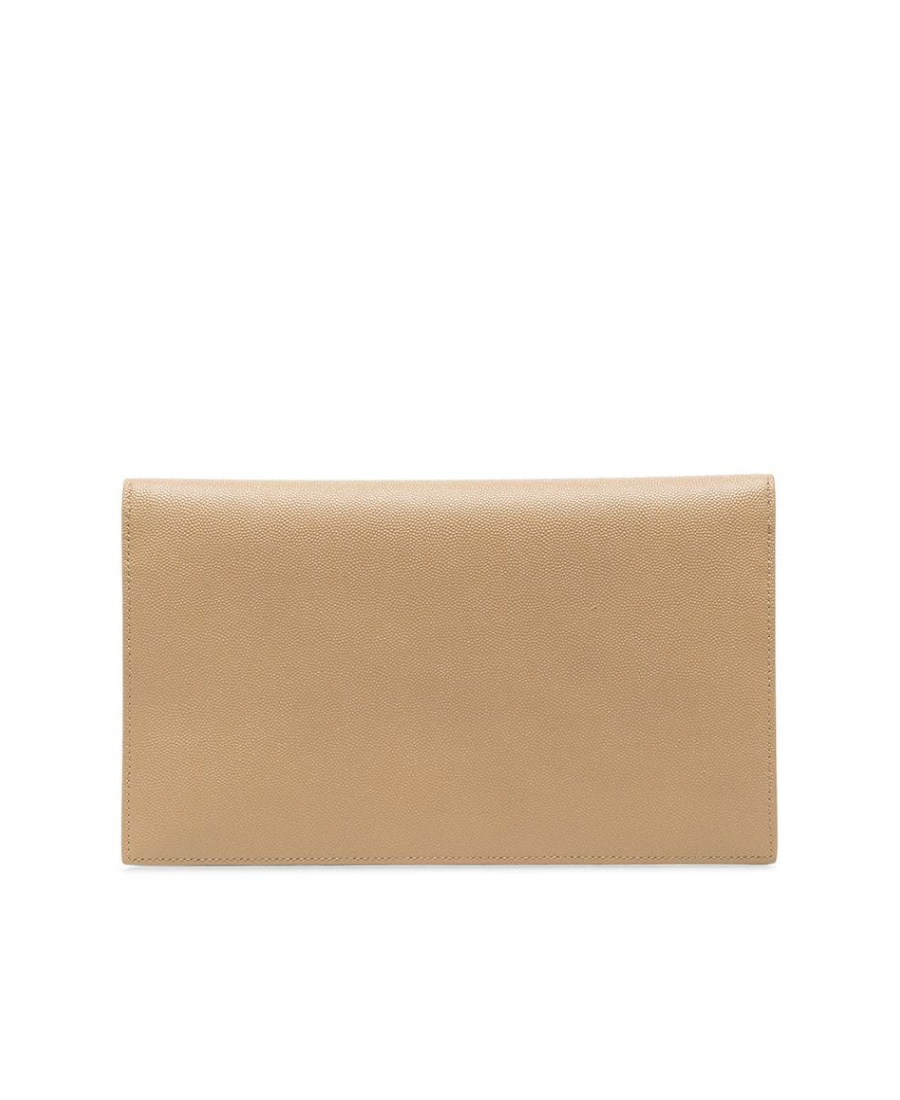Saint Laurent Uptown Envelope Clutch In Nude