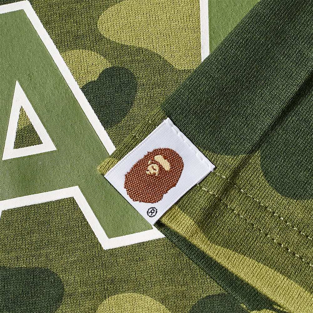 A Bathing Ape Logo T-shirt In Green