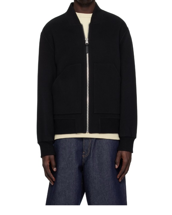 Mackage Black Emilio Bomber Jacket In Black