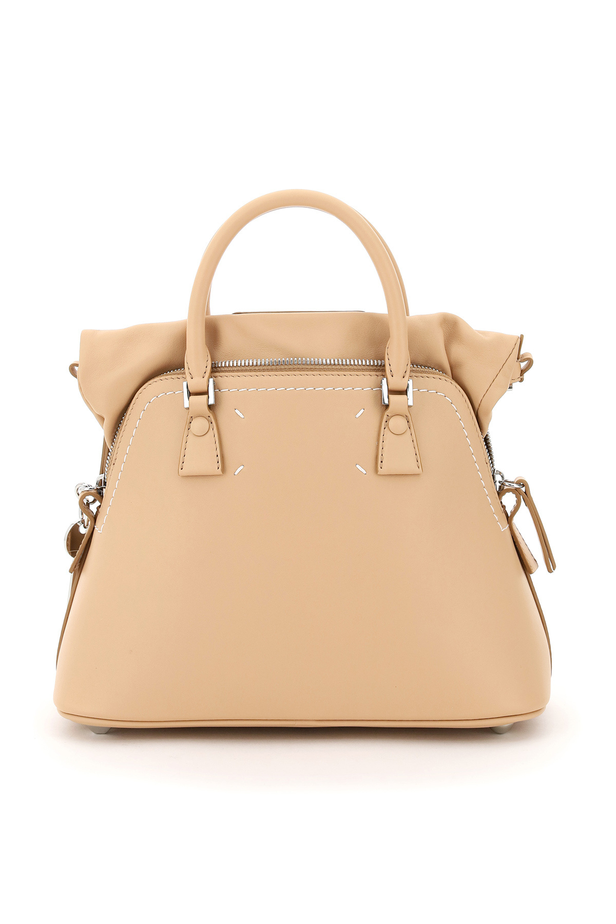 Maison Margiela 5ac Leather Tote In Nude