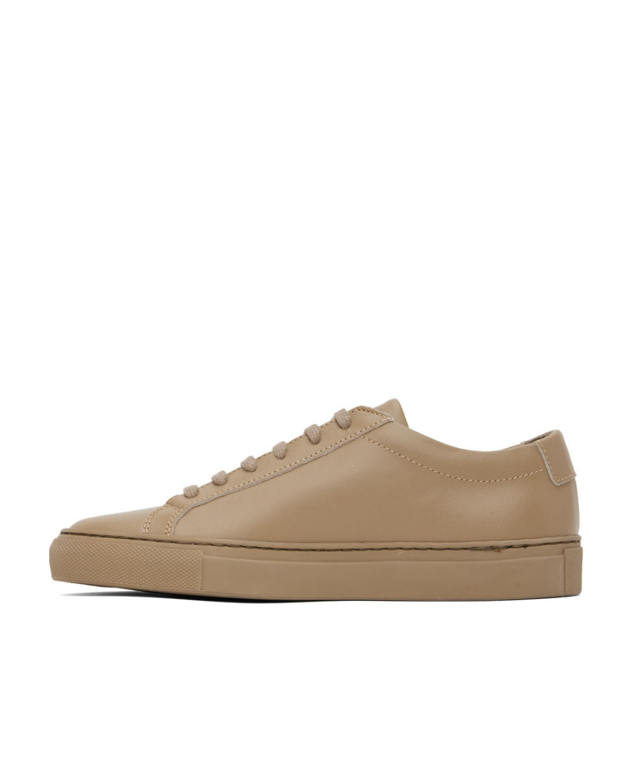 Common Projects Beige Achilles Low Sneakers In Brown