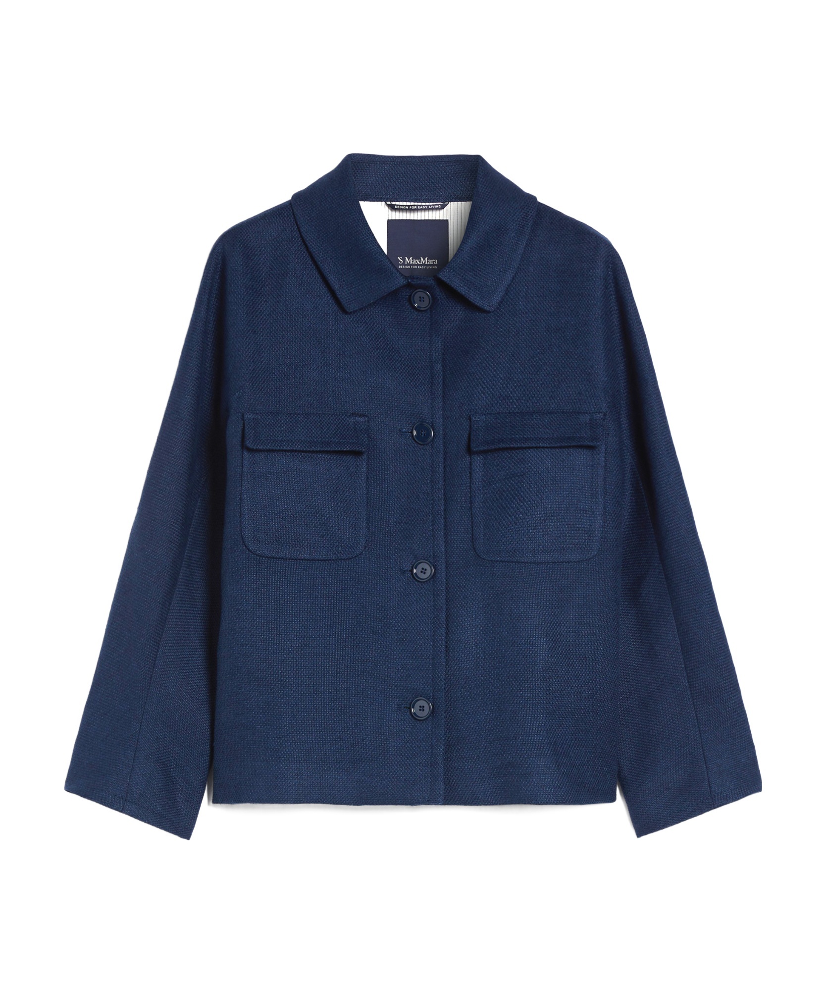 Max Mara Lapel Jacket In Blue