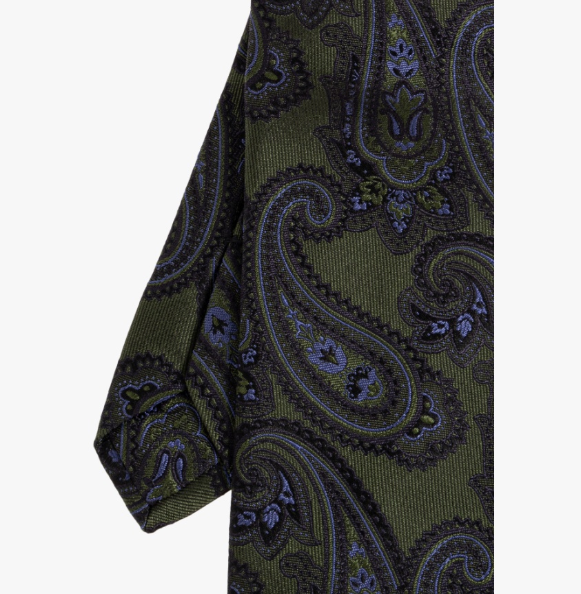 Etro Pointed Tie In Multi