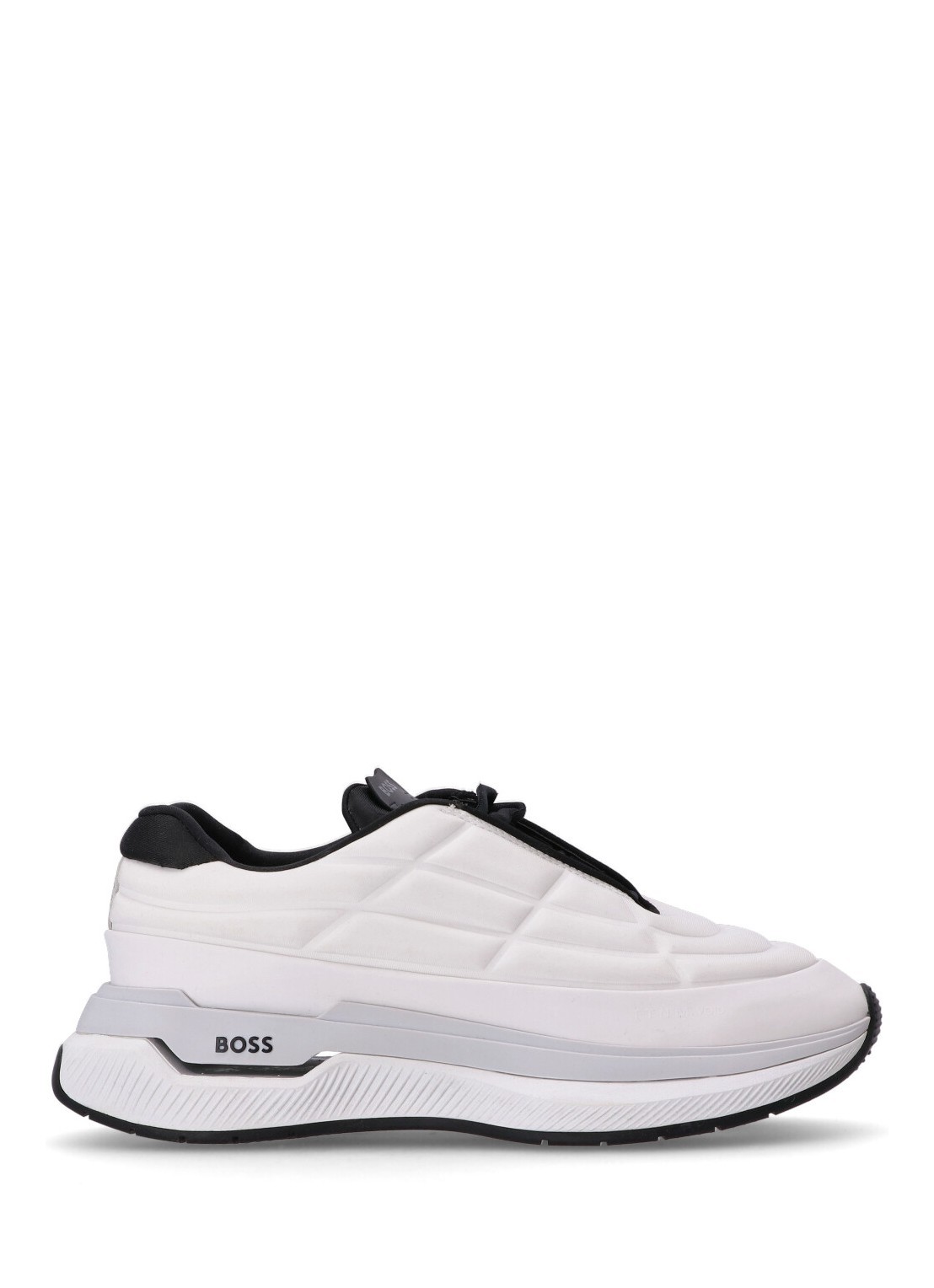 Hugo Boss Void Quilted Sneakers In White