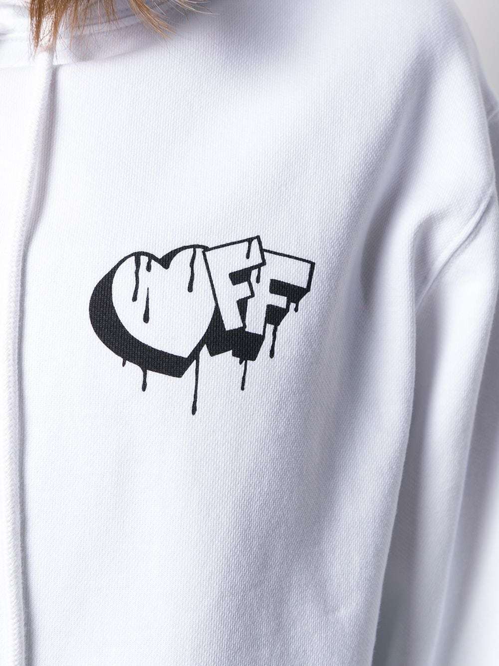 Off-white Logo Printed Sweater In White