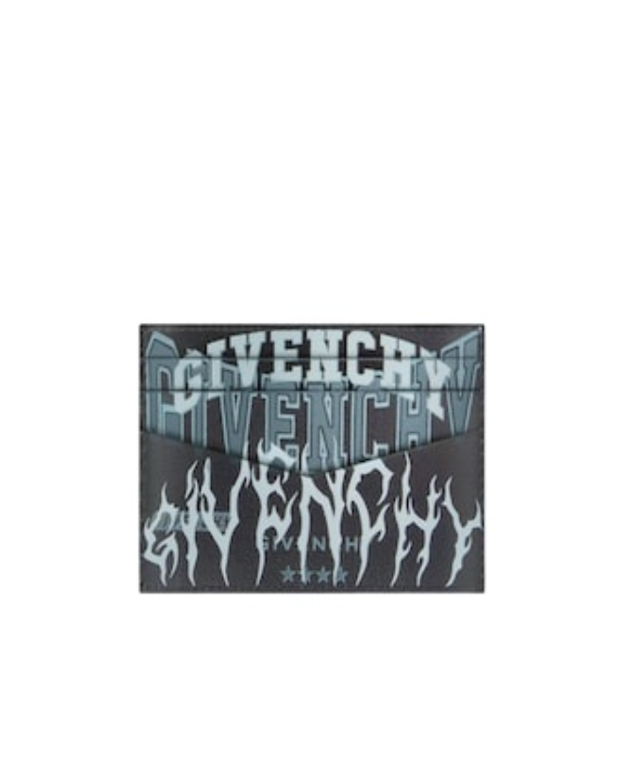 Givenchy Flame-print Logo Card Holder In Black