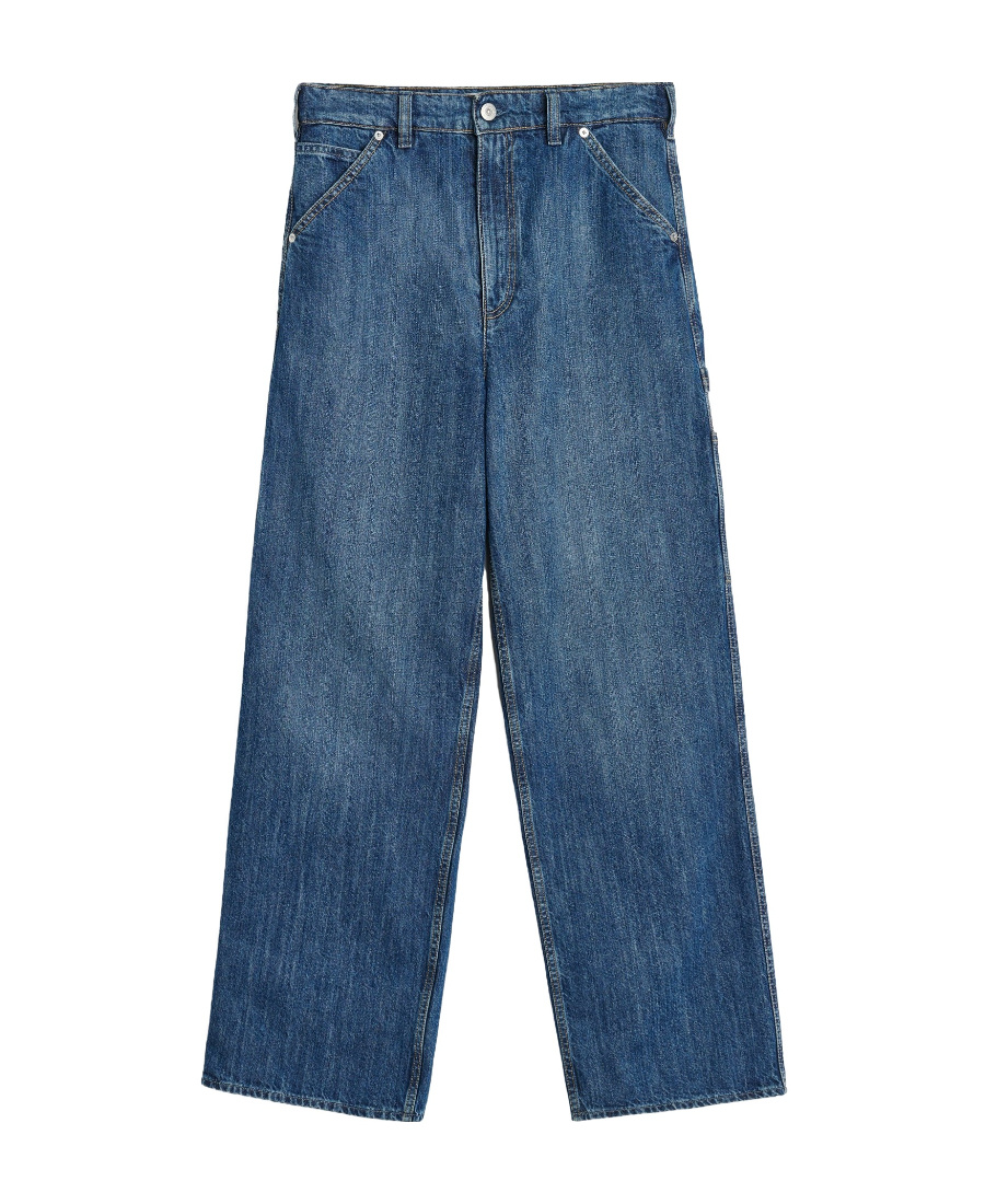 Our Legacy Trade Wide-leg Cotton Jeans In Blue