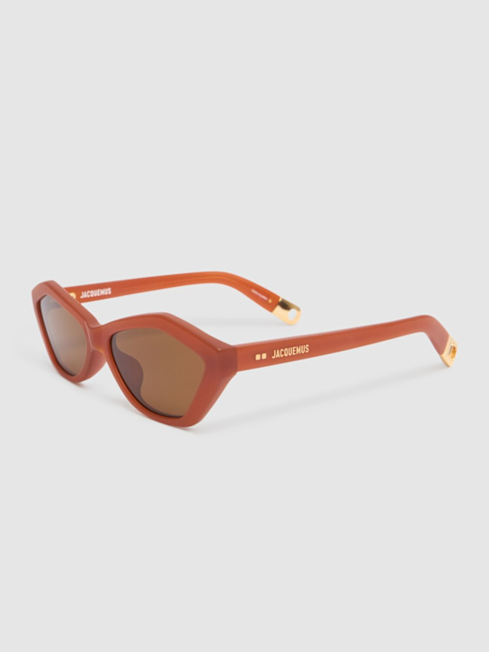 Jacquemus Womens Brown Jac42c10sun Bambino Diamond-frame Acetate Sunglasses