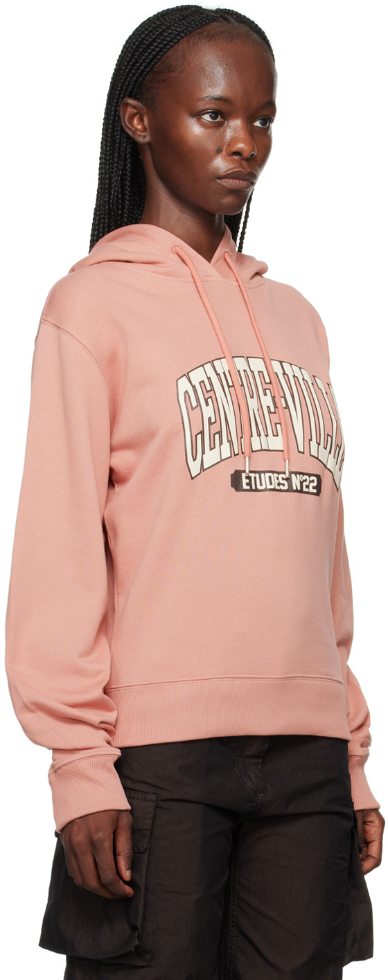 Etudes Studio Pink Limit Centre-ville Hoodie In Pink