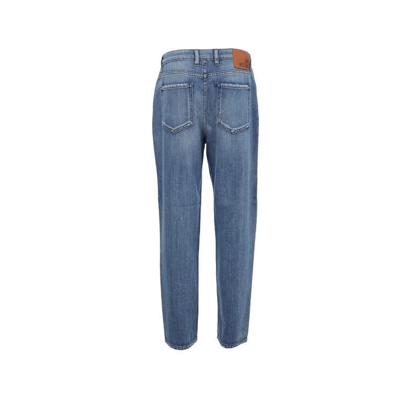 Moschino Straight Jeans In Blue