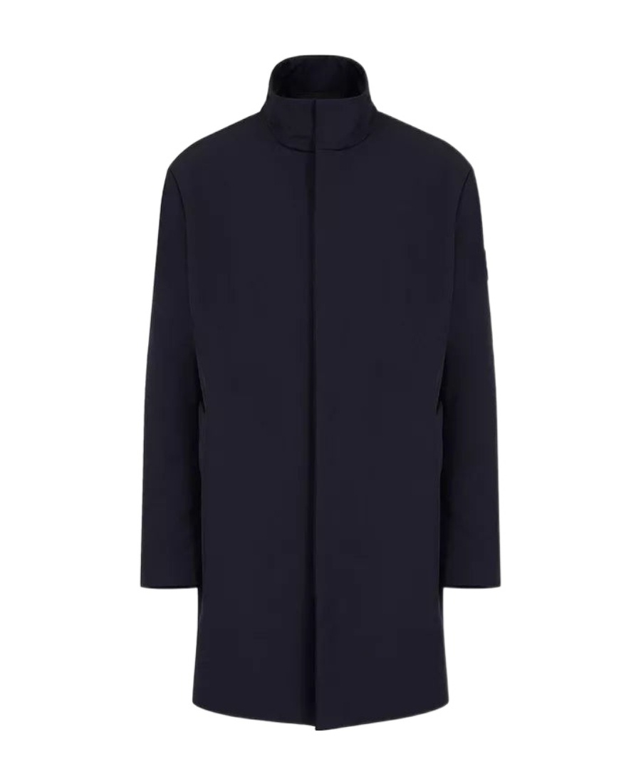 Giorgio Armani Long-sleeved Coat In Black