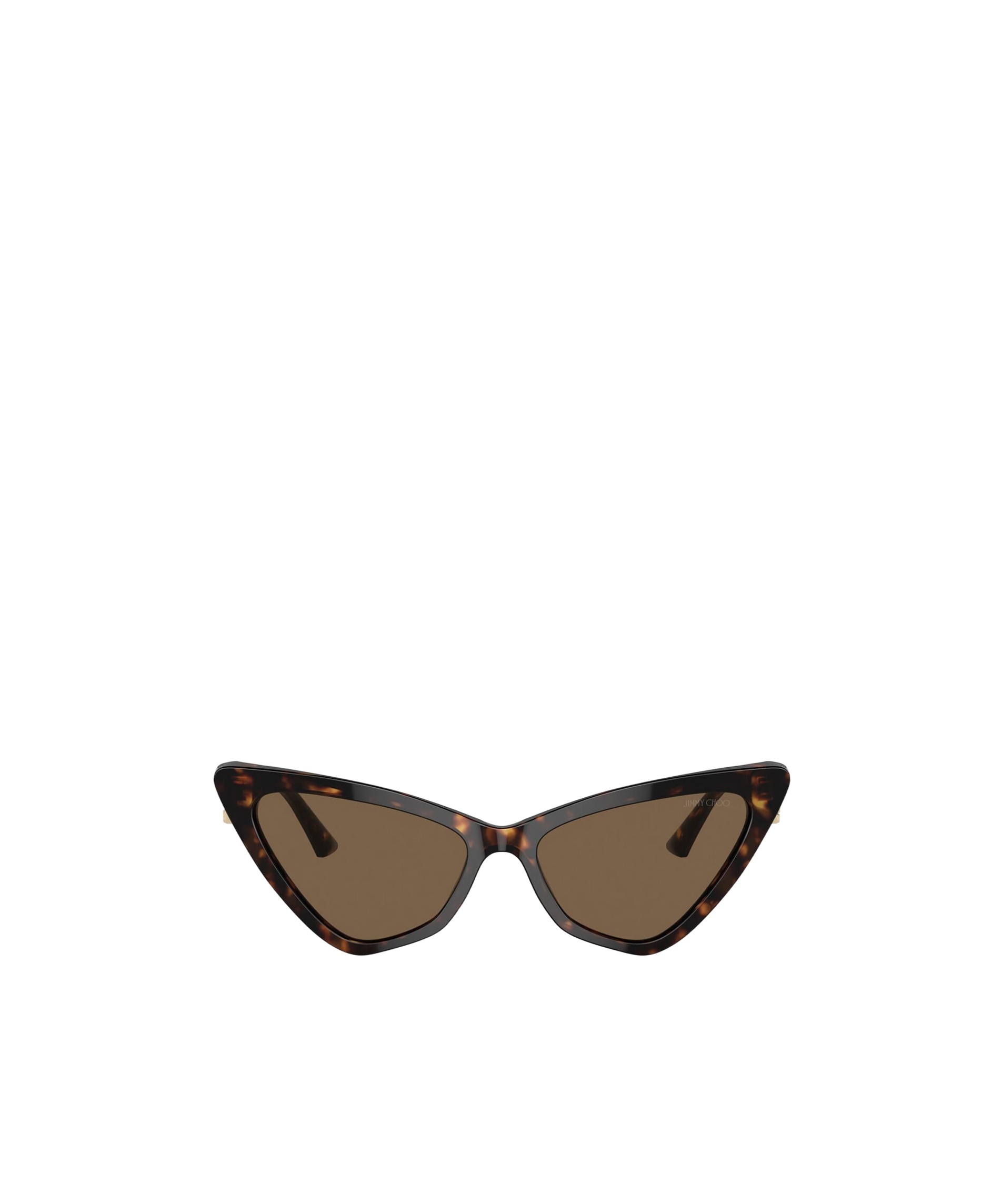 Jimmy Choo Eyewear Triangle Frame Sunglasses In Brown