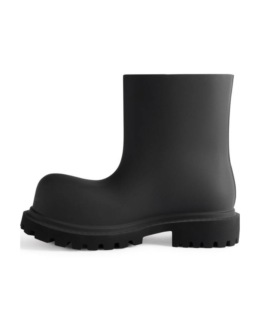Balenciaga Woman Black Eva Steroid Ankle Boots In Black