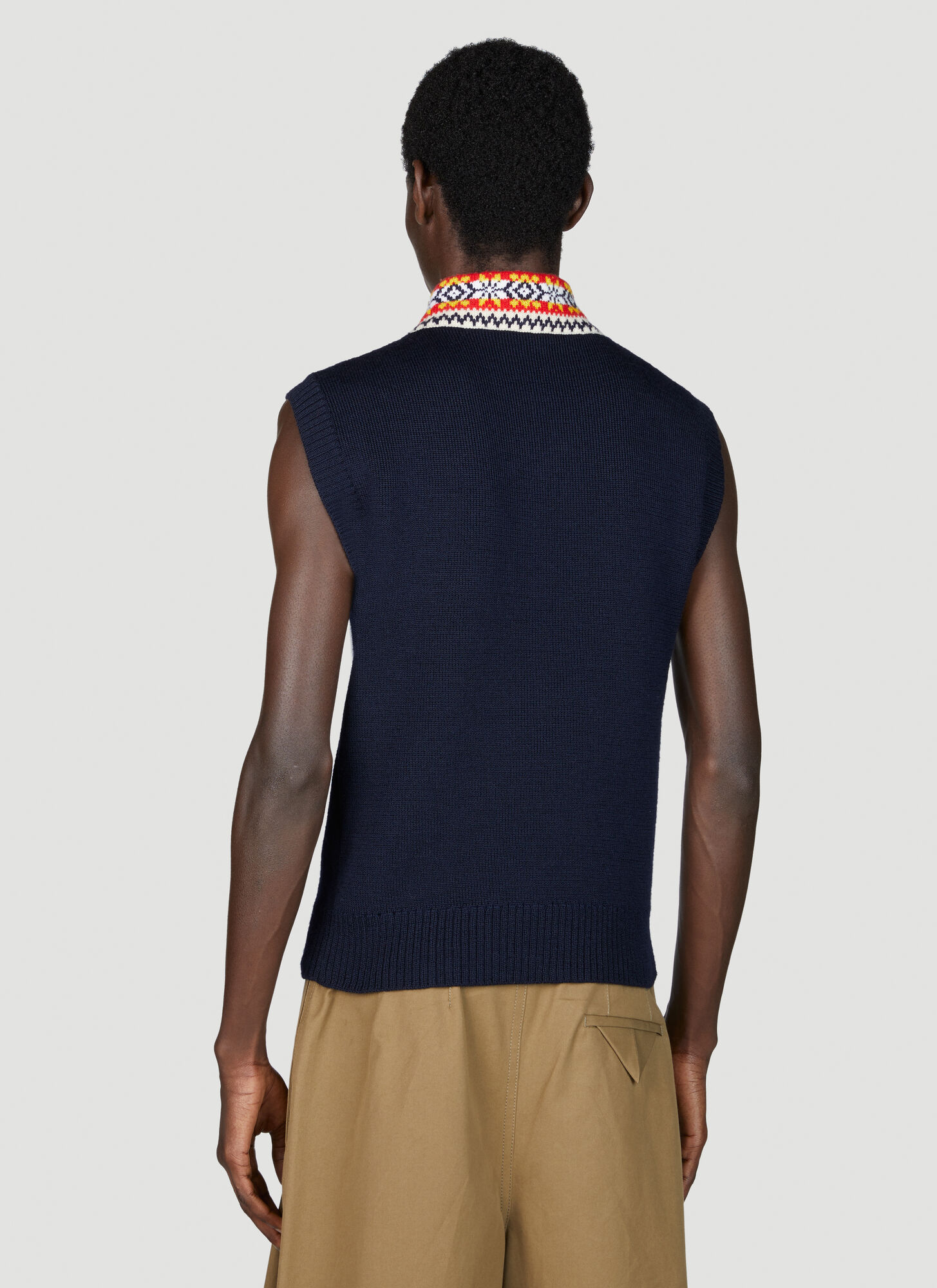 Bottega Veneta V-neck Knitted Sweater In Black