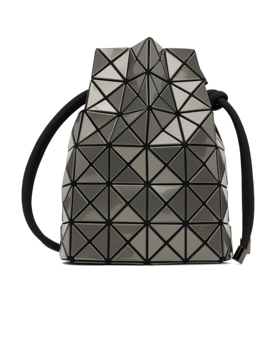 Bao Bao Issey Miyake Geometric-design Drawstring Shoulder Bag In Black