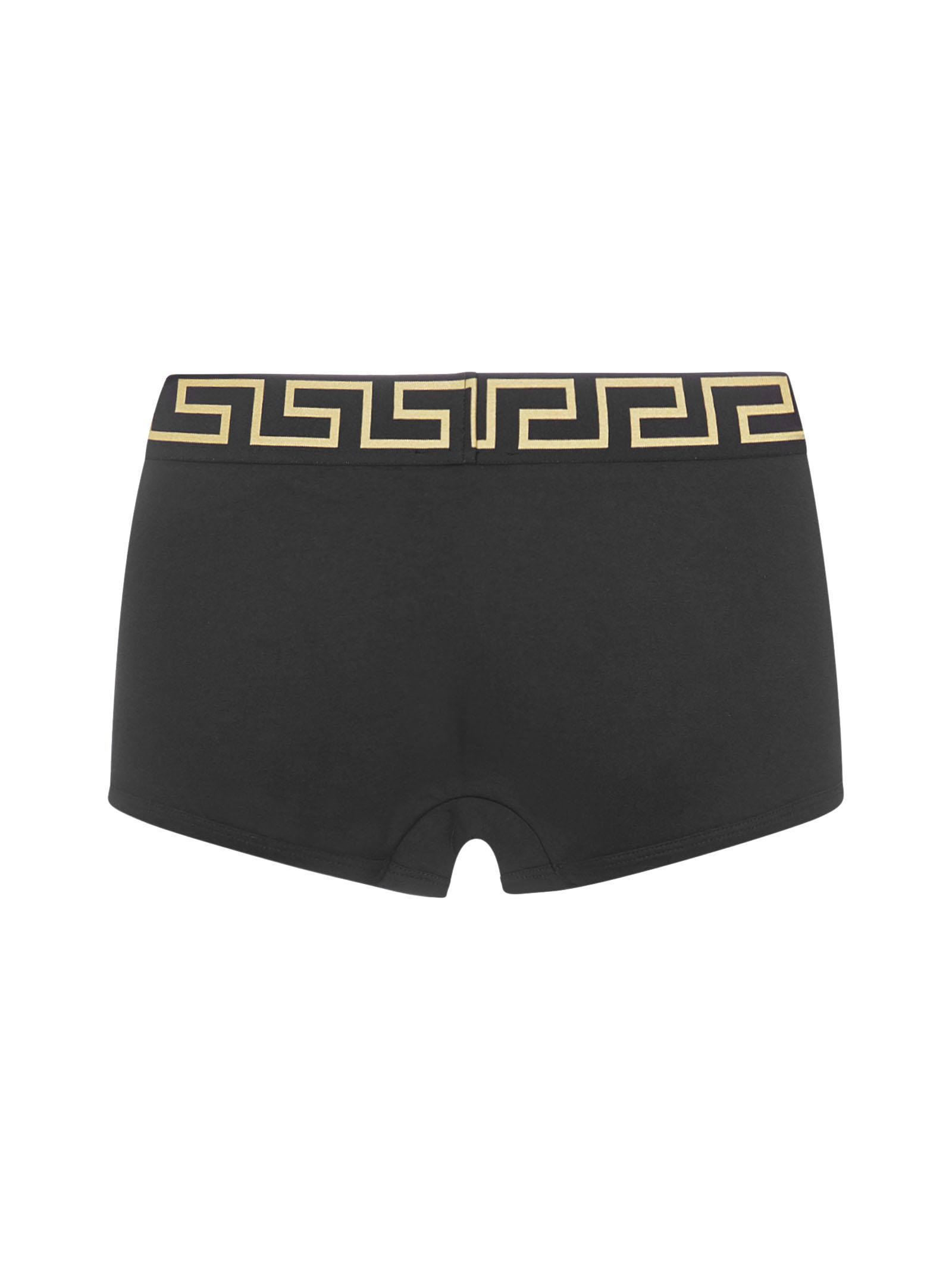 Versace Black Briefs With Elastic Waist With Medusa Print In Cotton Stretch Man In Black