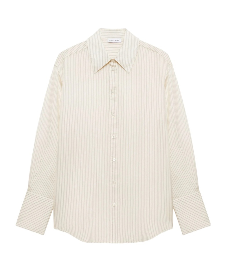 Shop Anine Bing Striped Shirt