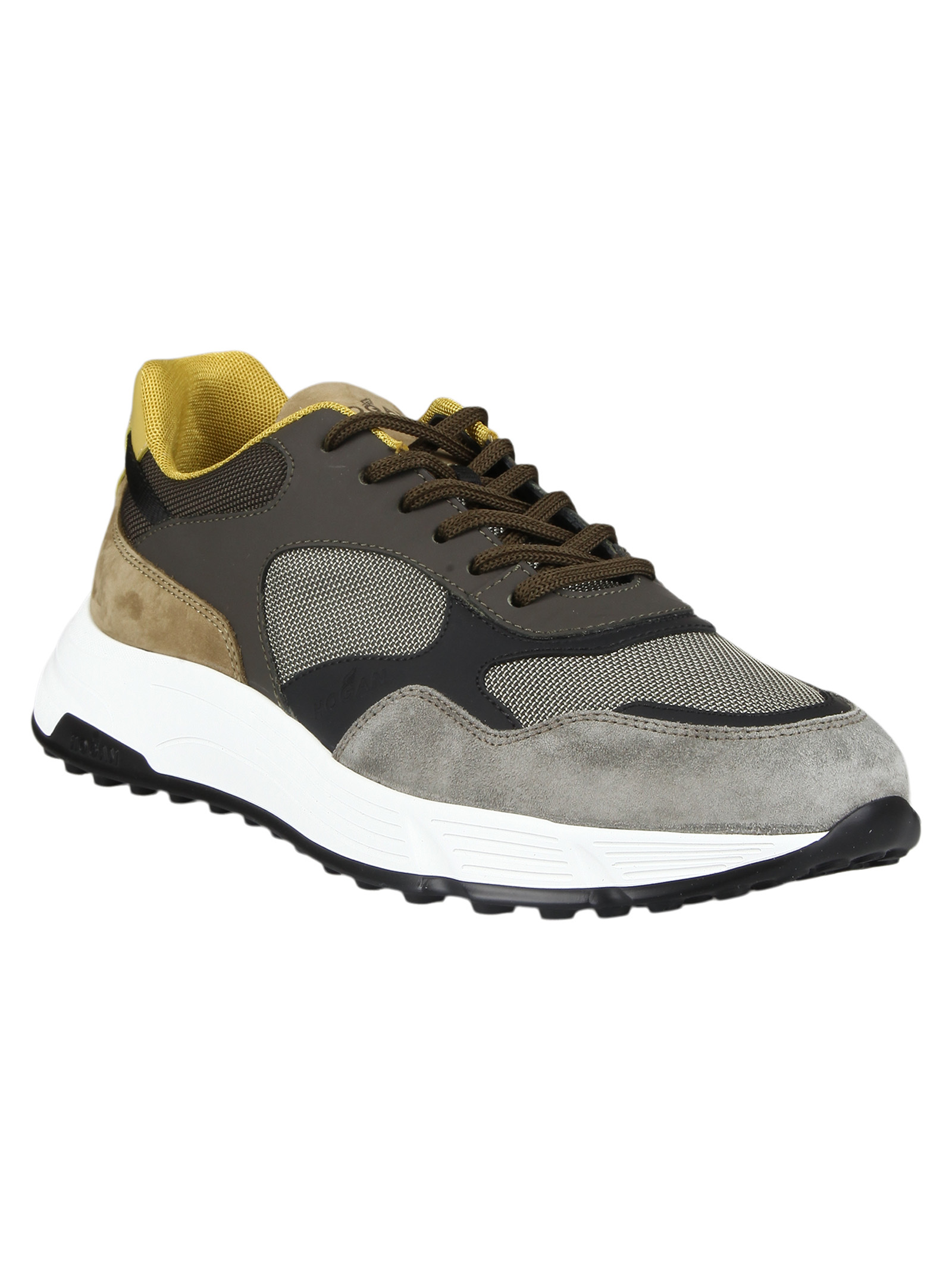 Hogan Colour-block Low-top Sneakers In Black