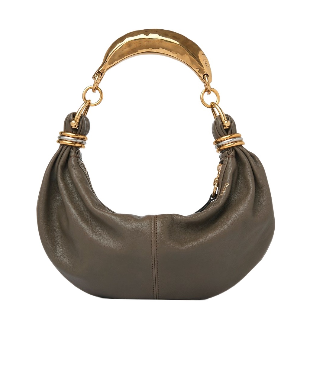 Chloé Bracelet Banana Shoulder Bag In Buffalo Leather In Multicolor