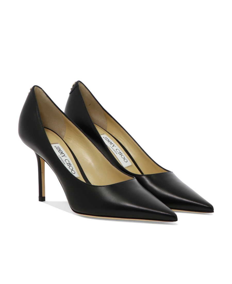 Jimmy Choo Love 85 Calf Leather Pumps In Black