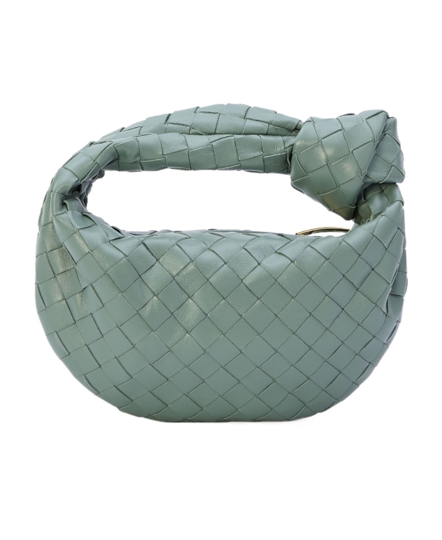 Shop Bottega Veneta Mini Jodie Zipper Handbag In Green