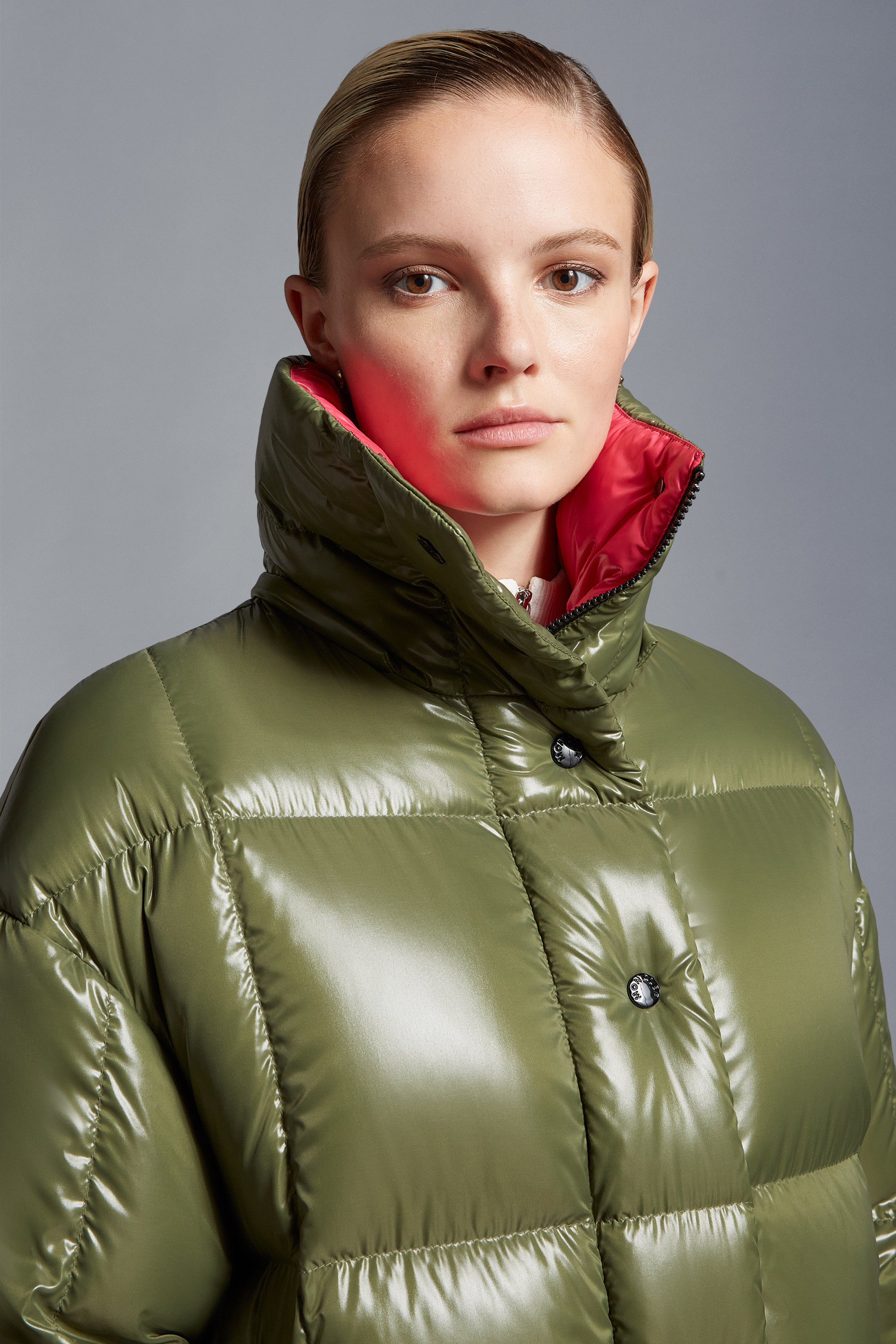 Moncler Parnaiba Quilted Coat In Green