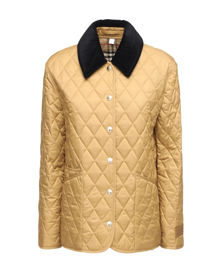 Burberry Diamond Quilted Button-up Jacket