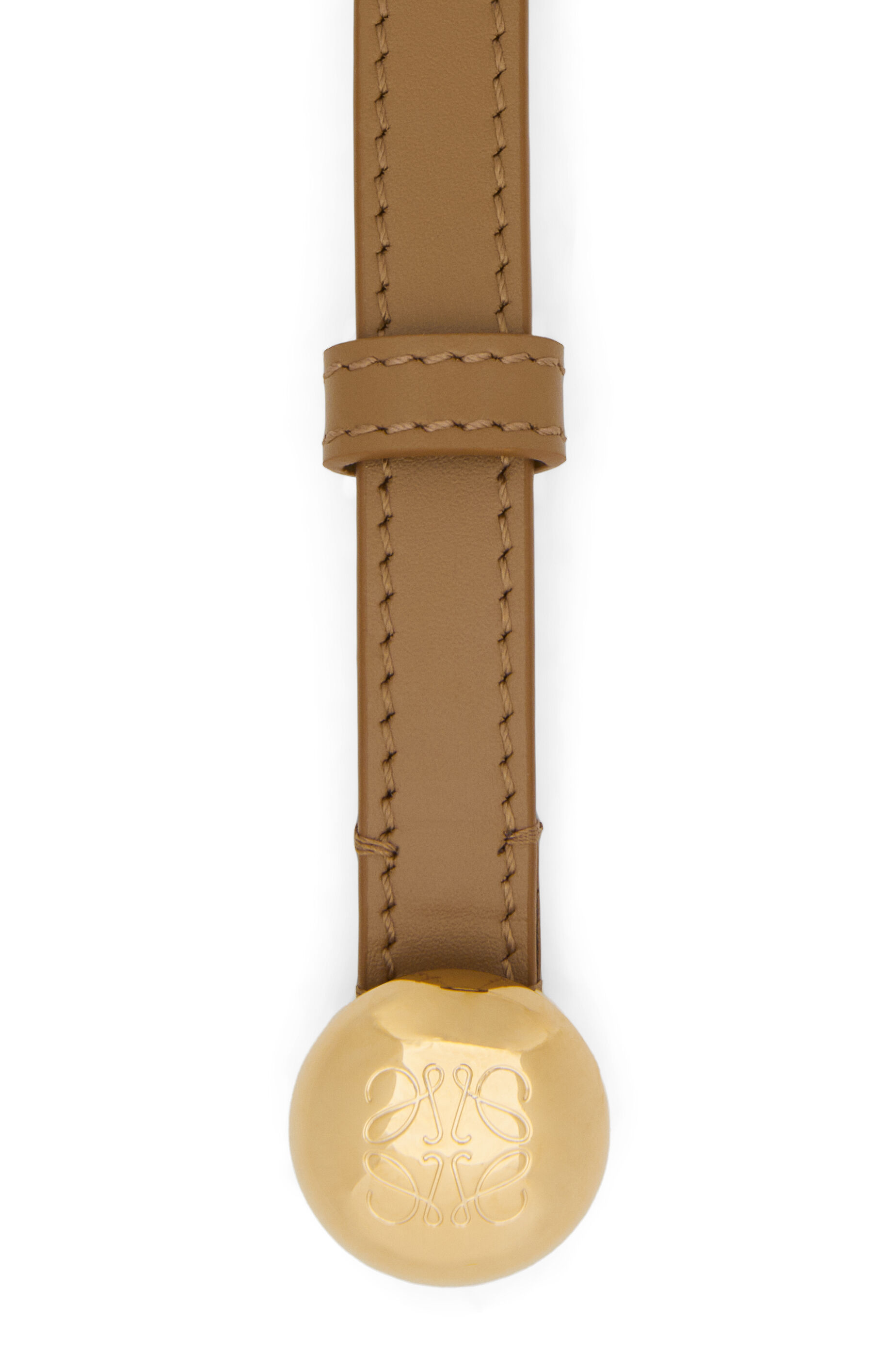 Loewe Pebble Leather Belt In Brown