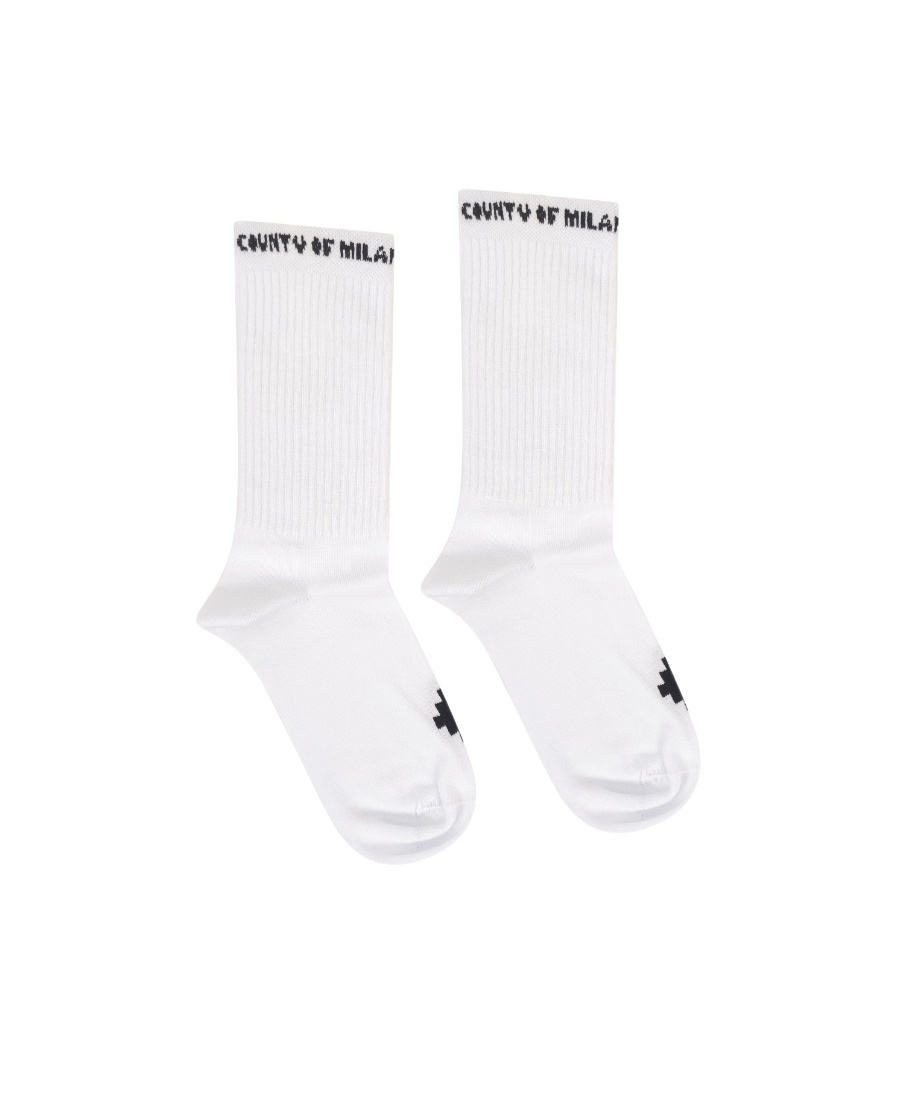 Marcelo Burlon County Of Milan Logo Socks In White