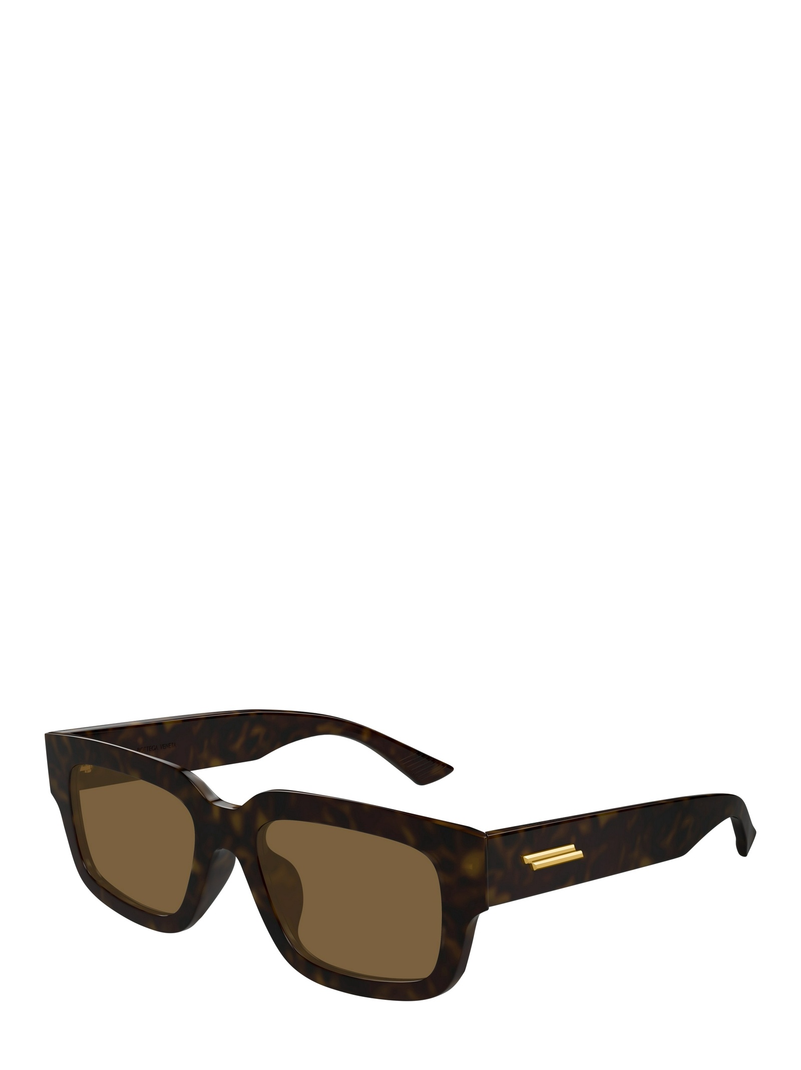 Bottega Veneta Eyewear Ultrathin Squared Sunglasses In Black