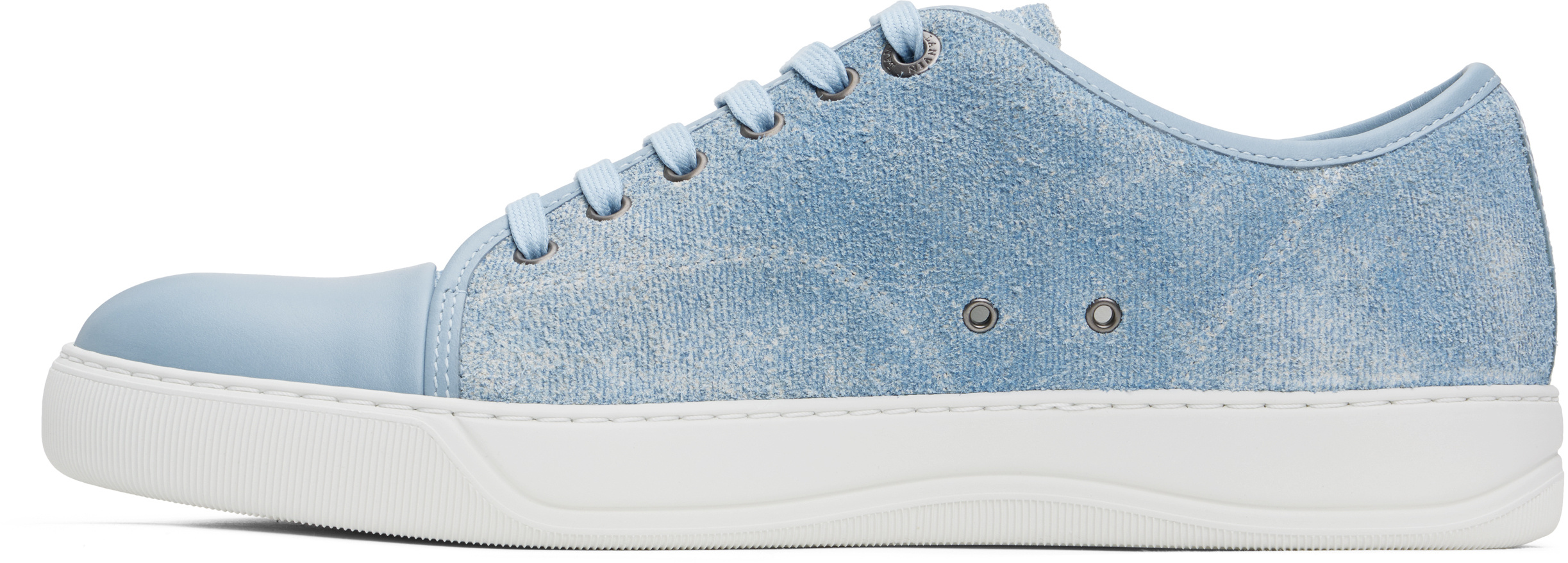 Lanvin Dbb1 Sneakers In Faded Denim For Men In Blue