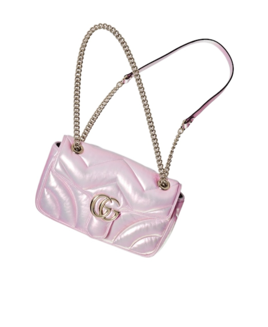 Gucci Gg Marmont Flip Small Shoulder Bag In Pink